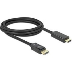 DeLOCK 2m DisplayPort to HDMI Cable - High-Quality Video Connection for Optimal Performance
